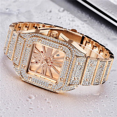 Reloj Hombre Hip Hop Diamantes Esfera Grande Cuarzo - Image 30