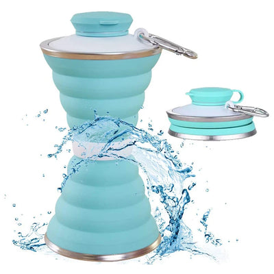 Botella de Agua Plegable de Silicona 500ML - Hermética, Portátil y Reutilizable - Image 17