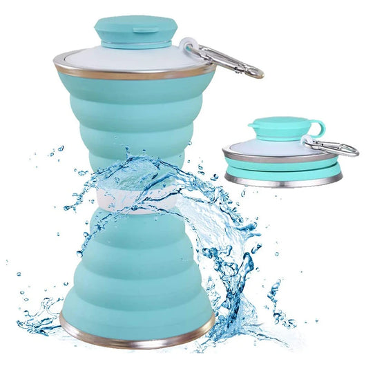 Botella de Agua Plegable de Silicona 500ML - Hermética, Portátil y Reutilizable - Image 17