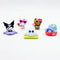 Sanrio Summer Swimsuit Personagem Estilo Cápsula Brinquedos Boneca Kitty de Pele Negra Enfeite de Mesa Kuromi Cinnamoroll Presente de Aniversário