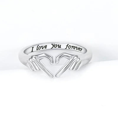 Cute Heart Hands Ring - Tekeno