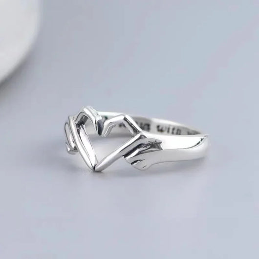 Cute Heart Hands Ring - Tekeno