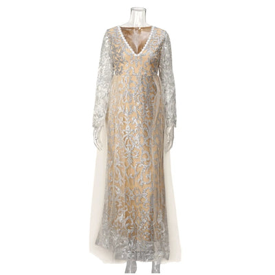 Vestido de Novia Elegante Estilo Francés con Mangas Largas - Image 21