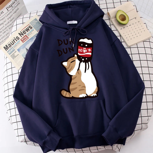 Sudadera con Capucha Gato Divertido - Aumento de Sueldo para Hombre - Image 45