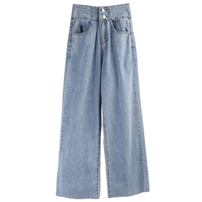 Pantalones Anchos de Cintura Alta con Detalle de Incrustación - Image 16