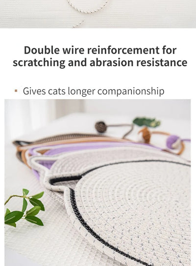 Tapete Rascador para Gatos de Cuerda Trenzada - Antiadherente y Lavable - Image 34