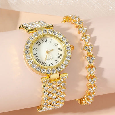 Reloj de Lujo para Mujer con Cristales Brillantes y Pulsera Ajustable - Image 14
