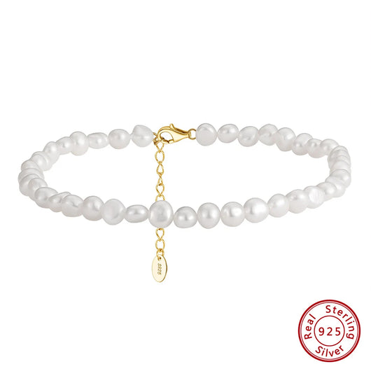 Tobillera de Perlas Barrocas Naturales para Mujer - Image 11