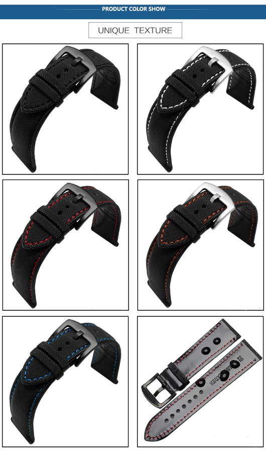 Correa de Reloj Nylon Canvas Tiansuo Haixing para Hombre - Image 31