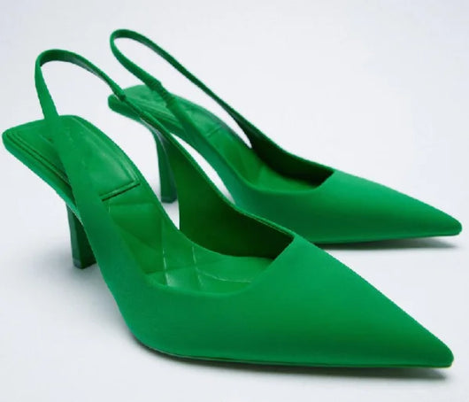 Sandalias Stiletto Puntiagudas con Talón Abierto - Image 25