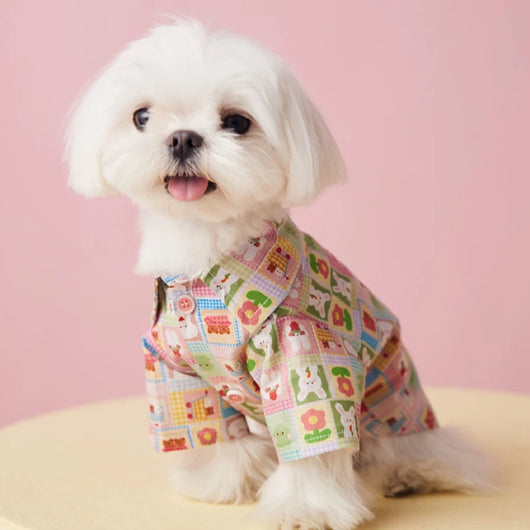 Vestido Infantil Cachorrito Flores con Lunares - Image 22