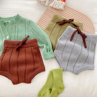 Shorts de Lana Tejida para Bebé - Abrigo Otoño e Invierno - Image 23