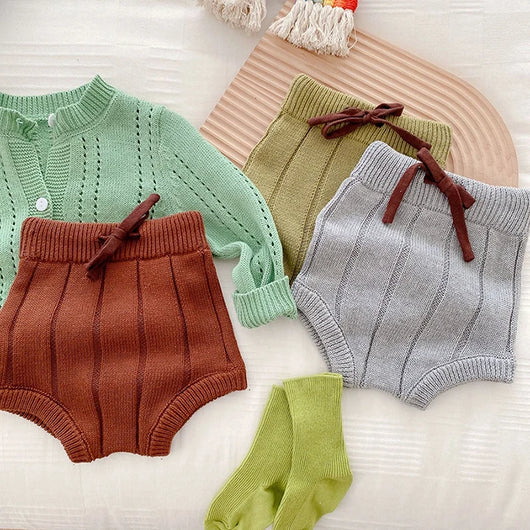 Shorts de Lana Tejida para Bebé - Abrigo Otoño e Invierno - Image 23