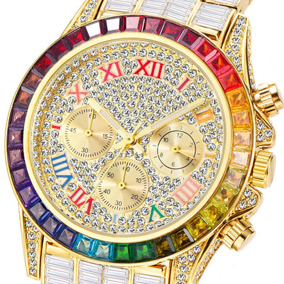 Reloj de Cuarzo Diamante Arcoíris Tres Ojos - Image 25