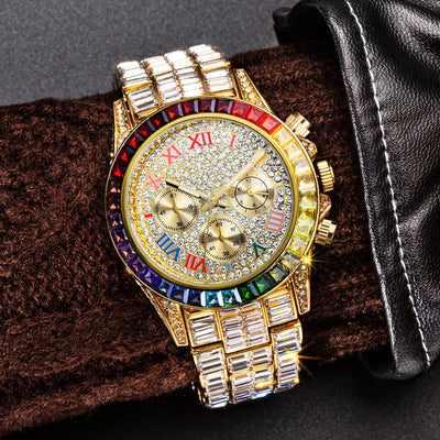 Reloj de Cuarzo Diamante Arcoíris Tres Ojos - Image 39
