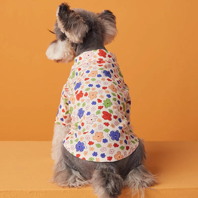 Vestido Infantil Cachorrito Flores con Lunares - Image 40