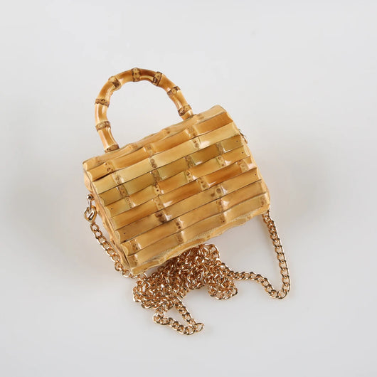 Bolso de Hombro Artesanal Estilo Pastoral con Cadena Simple - Image 13