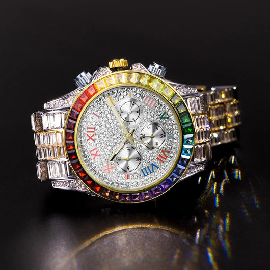 Reloj de Cuarzo Diamante Arcoíris Tres Ojos - Image 37