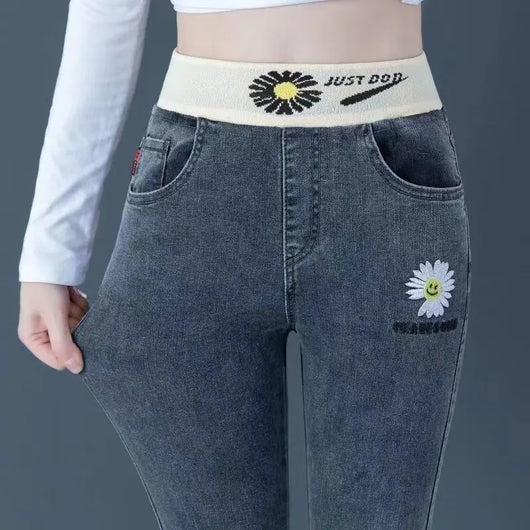 Jeans de Cintura Alta Elástica Ajuste Slim para Mujer - Image 28