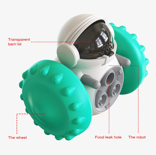 Juguete Interactivo para Perros y Gatos - Auto Dispensador de Alimento Lento - Image 25