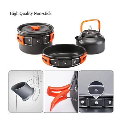 Kit de Cocina Portátil para Camping - Juego Completo de Aluminio - Image 15