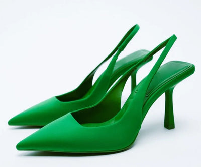 Sandalias Stiletto Puntiagudas con Talón Abierto - Image 24