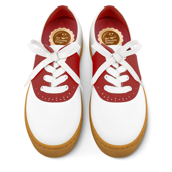 Tênis Feminino Casual Saddle Vermelho