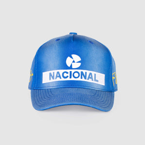 Senna Nacional Vintage Washed Baseball Cap Blue One Size | Senna Store
