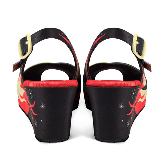 She's On Fire Wedge Sandals - Bold Design