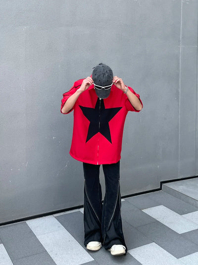 Camisa Casual de Hombre con Parches de Estrellas - Image 16