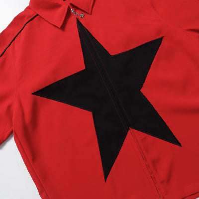 Camisa Casual de Hombre con Parches de Estrellas - Image 30