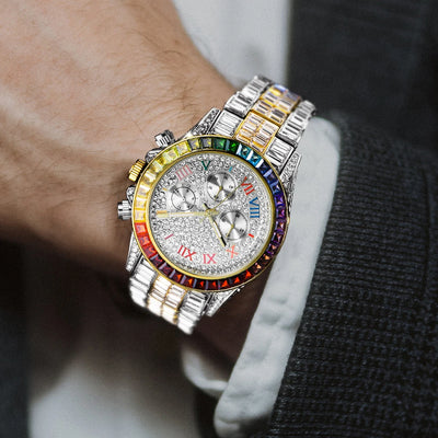 Reloj de Cuarzo Diamante Arcoíris Tres Ojos - Image 43