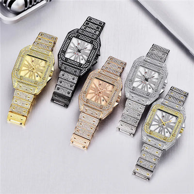 Reloj Hombre Hip Hop Diamantes Esfera Grande Cuarzo - Image 32