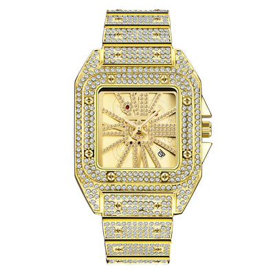Reloj Hombre Hip Hop Diamantes Esfera Grande Cuarzo - Image 16
