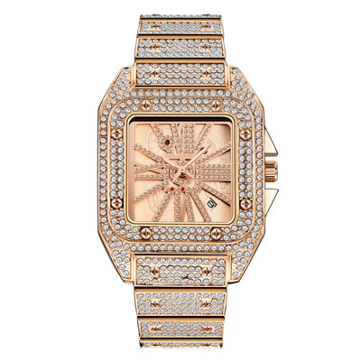 Reloj Hombre Hip Hop Diamantes Esfera Grande Cuarzo - Image 14