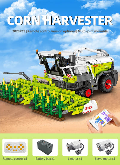 Juego de Bloques Construcción Cosechadora de Maíz para Niños - Image 9