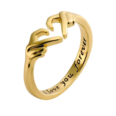 Cute Heart Hands Ring - Tekeno