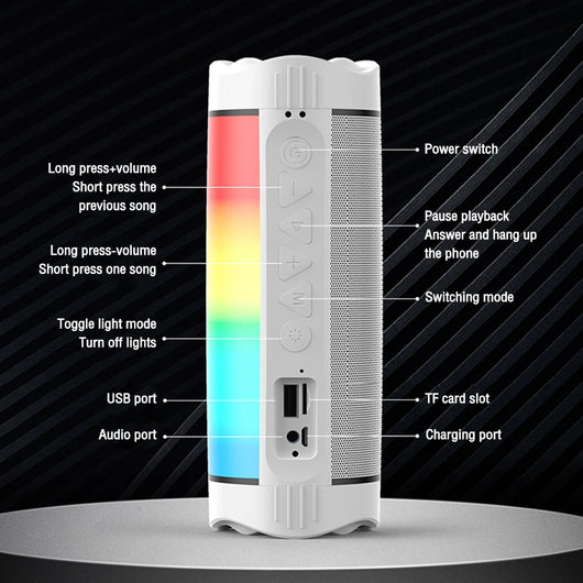 Parlante Bluetooth 3D con Iluminación Inteligente y Sonido Envolvente - Image 34