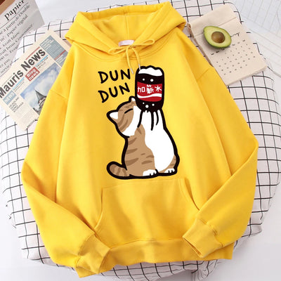 Sudadera con Capucha Gato Divertido - Aumento de Sueldo para Hombre - Image 29