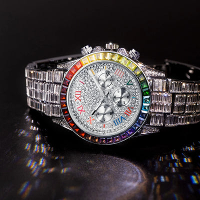 Reloj de Cuarzo Diamante Arcoíris Tres Ojos - Image 35