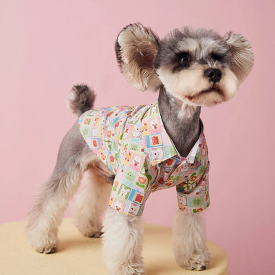 Vestido Infantil Cachorrito Flores con Lunares - Image 24