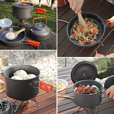 Kit de Cocina Portátil para Camping - Juego Completo de Aluminio - Image 18