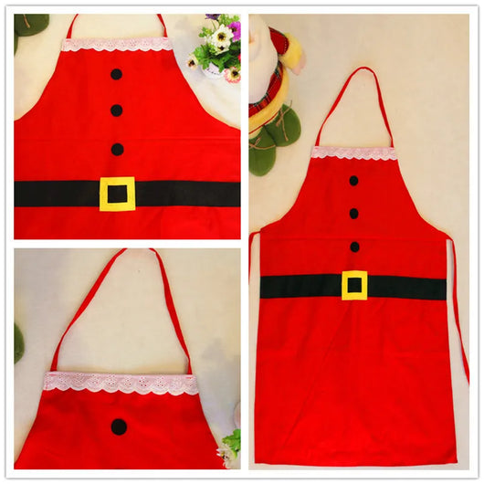 Delantal Navideño Rojo para Mujer - Perfecto para Cocina y Regalos - Image 10