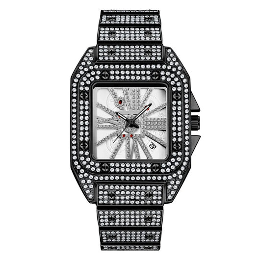 Reloj Hombre Hip Hop Diamantes Esfera Grande Cuarzo - Image 18