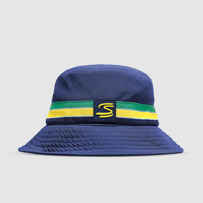 Senna Stripe Bucket Cap Navy One Size | Senna Store