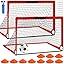VAVOSPORT - Set de Porterías de Fútbol Portátiles 4'x3' para Niños | Incluye Balón, Bomba y Conos | Entrenamiento en Casa y Jardín - Tekeno