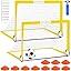 VAVOSPORT - Set de Porterías de Fútbol Portátiles 4'x3' para Niños | Incluye Balón, Bomba y Conos | Entrenamiento en Casa y Jardín - Tekeno