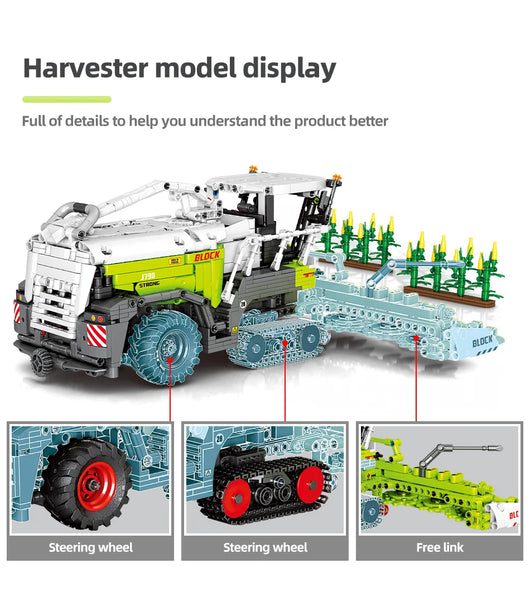Juego de Bloques Construcción Cosechadora de Maíz para Niños - Image 25