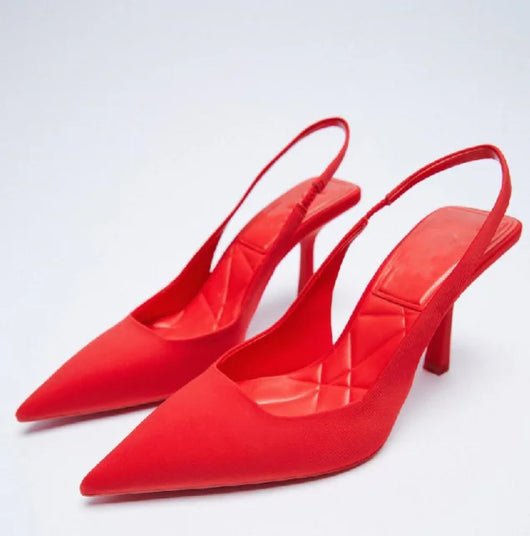 Sandalias Stiletto Puntiagudas con Talón Abierto - Image 26