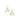 Smitten gold earrings